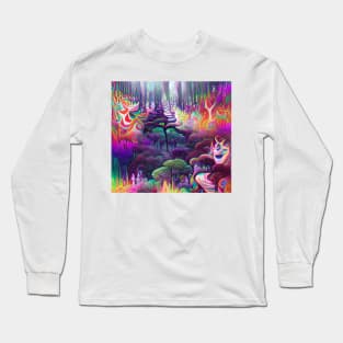 Psychedelic Forest Long Sleeve T-Shirt